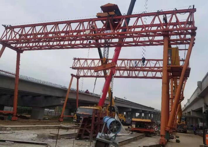 提梁机现场施工图片 提梁机现场施工图片