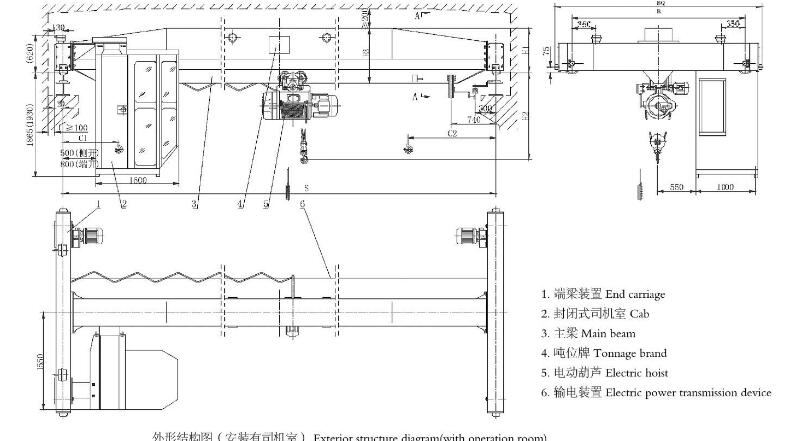 32吨电动式单梁蜜桃视频APP下载机性能参数