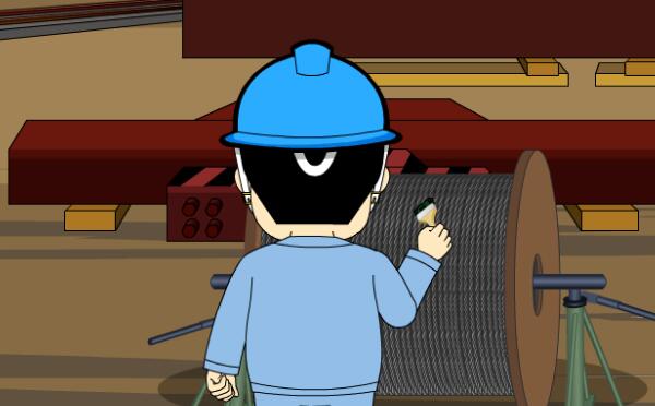 门式蜜桃视频APP下载机钢丝绳拆卸 门式蜜桃视频APP下载机钢丝绳拆卸